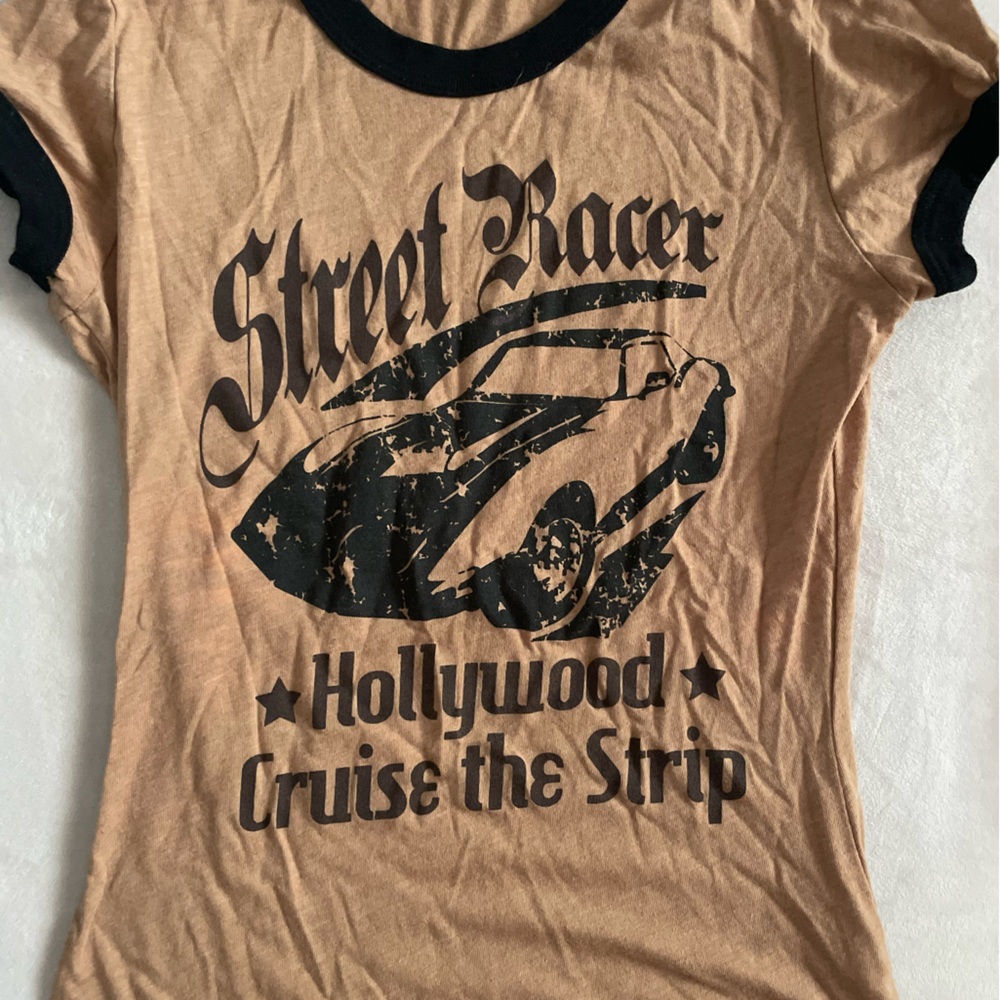 Steve & Barry’s baby tee brown size small racing